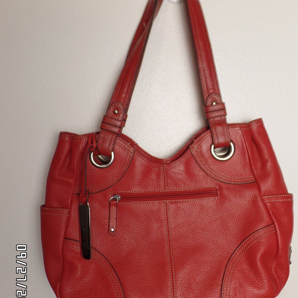 Tignanello Pebbled Leather Handbag/Purse Large
